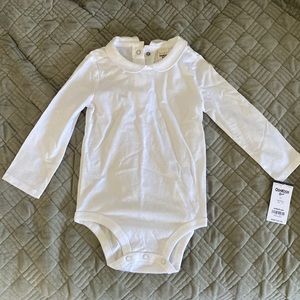 OshKosh Bgosh white Peter Pan collar